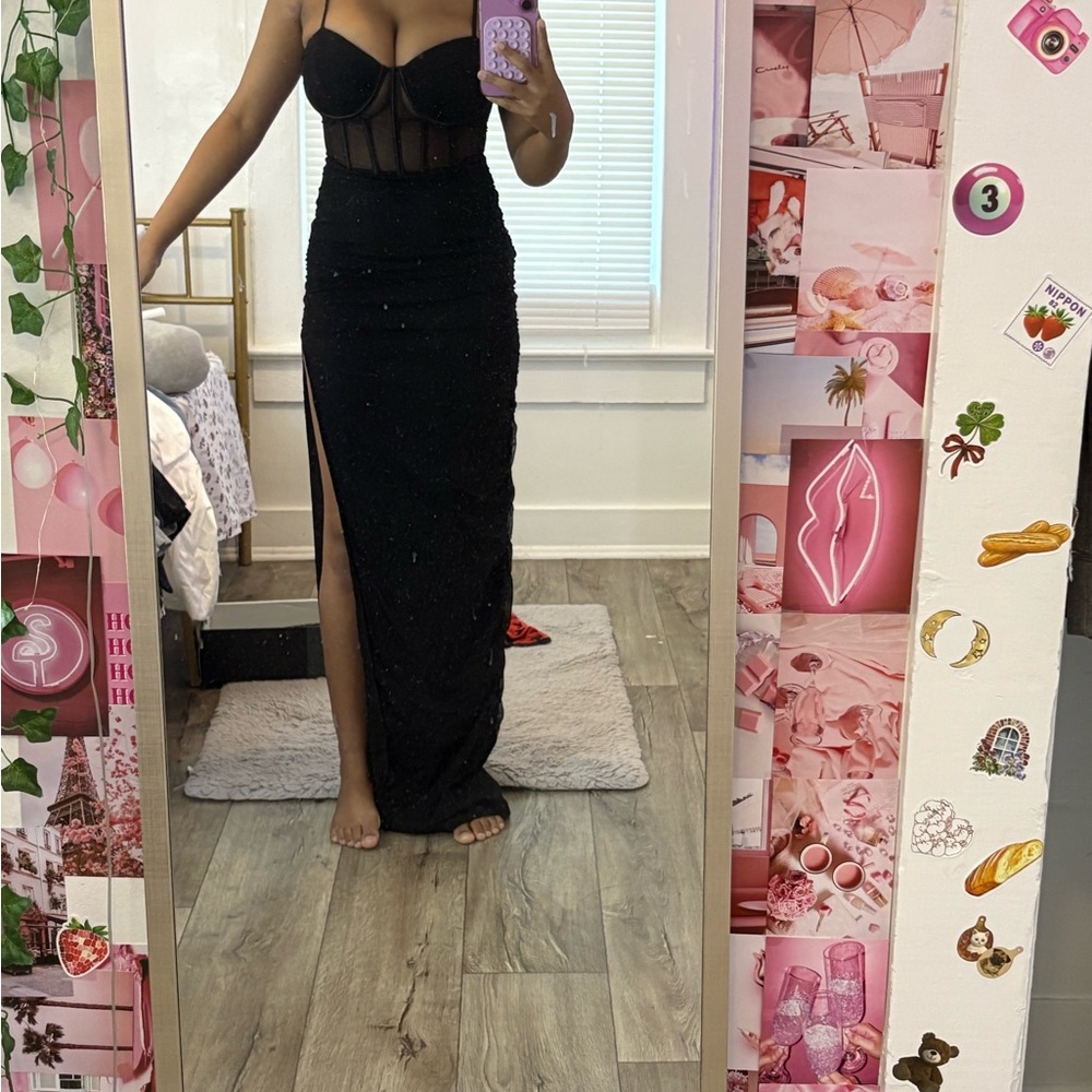 Windsor Black Strapless Dress